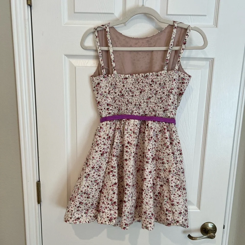 Weissman White Roses Floral Dance Costume Dress